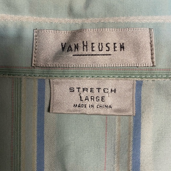 Van Heusen Stretch Long Sleeve Button Up Blouse Women’s Large - Picture 3 of 4